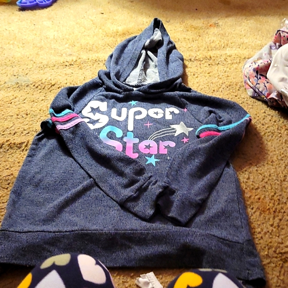 Dark grayish blue super star shirt hoodie